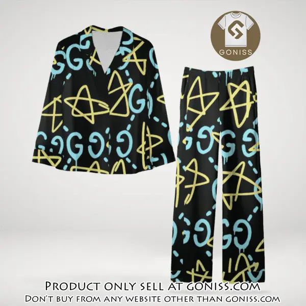 Trending luxury gc satin pajama set pjs1066 gn1220772